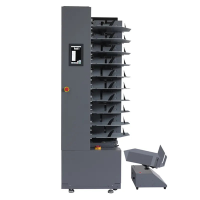 10 Trays Air Suction Automatic Paper Sheet Book Booklet Gathering Machine Equipment