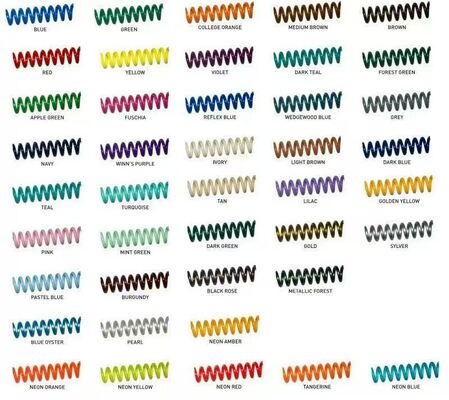 1.3mm to 3.0mm Plastic Spiral PVC Filament  Plastic Coil Binding Recycled Wire Thickness Filament